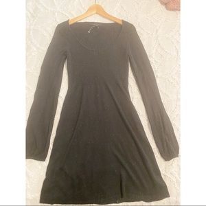 Black sweater dress